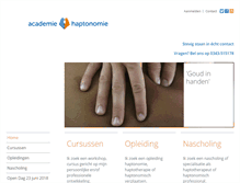 Tablet Screenshot of haptonomie.nl